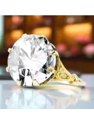 Zirkon 14 Karat Gelbgold Ring Vintage vrc073y